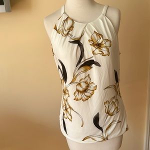 White House Black Market ivory medium top.